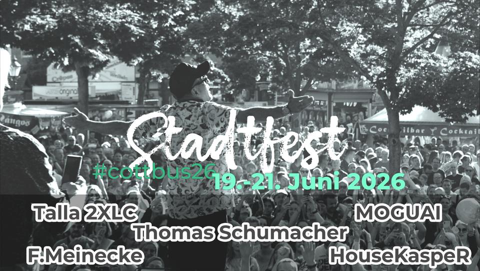 Hero: Open Air am Oberkirchplatz – Stadtfest Cottbus 2026